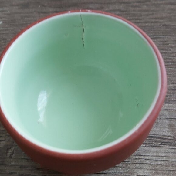 Hand Painted Ochoko Sake Tea Cups & Saucer Set, Plum Blossoms - Set Of 3 - Picture 6 of 8